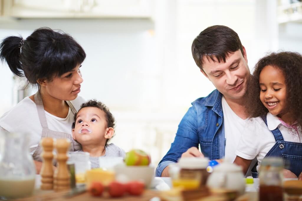 Parents Enjoying With Their Children