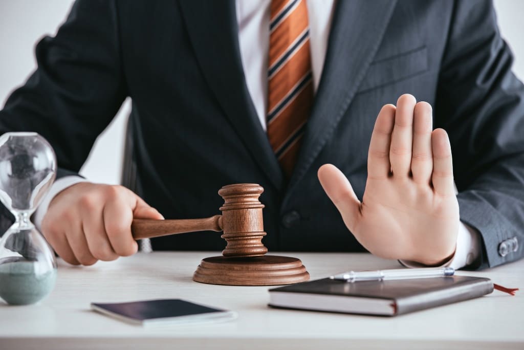 Lawyer Holding A Legal Gavel